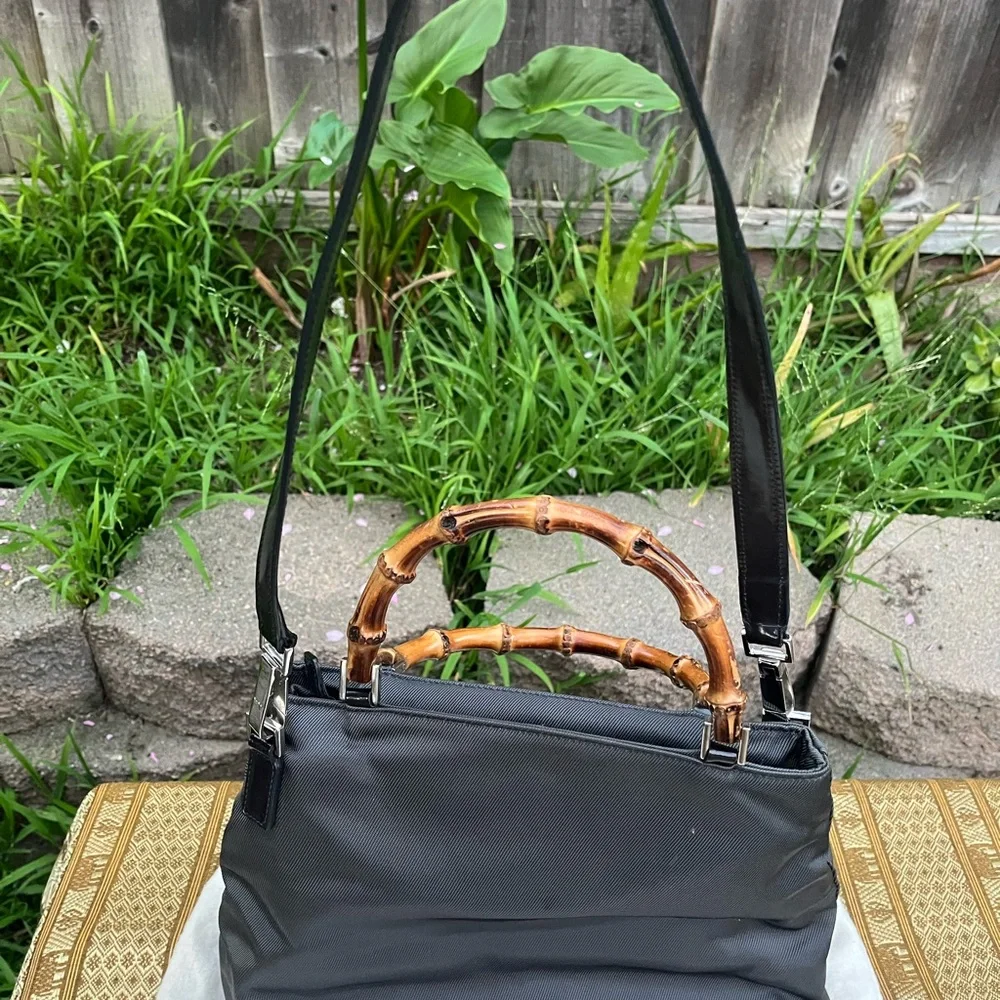 Gucci Classic Black Bamboo-Handle Women's Tote - Picture 2 of 9
